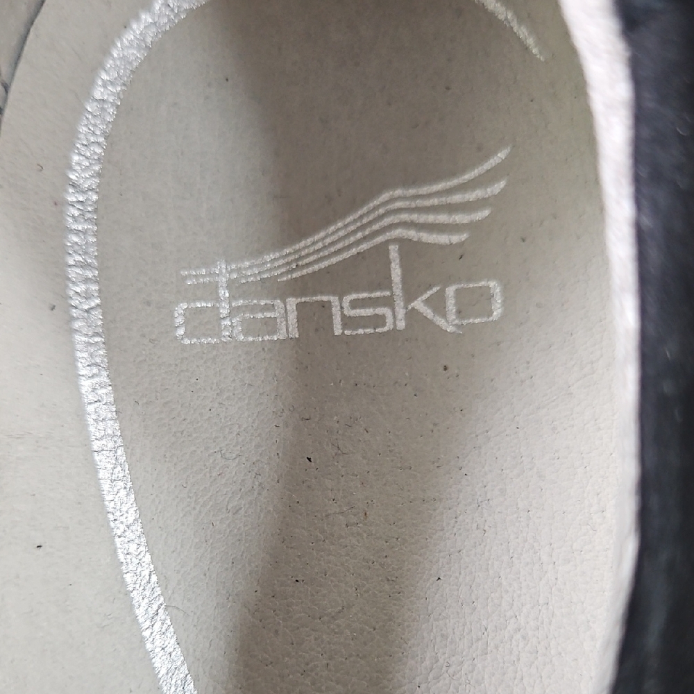 Dansko Women's Black Suede Lace-Up Sneakers - Picture 2 of 5